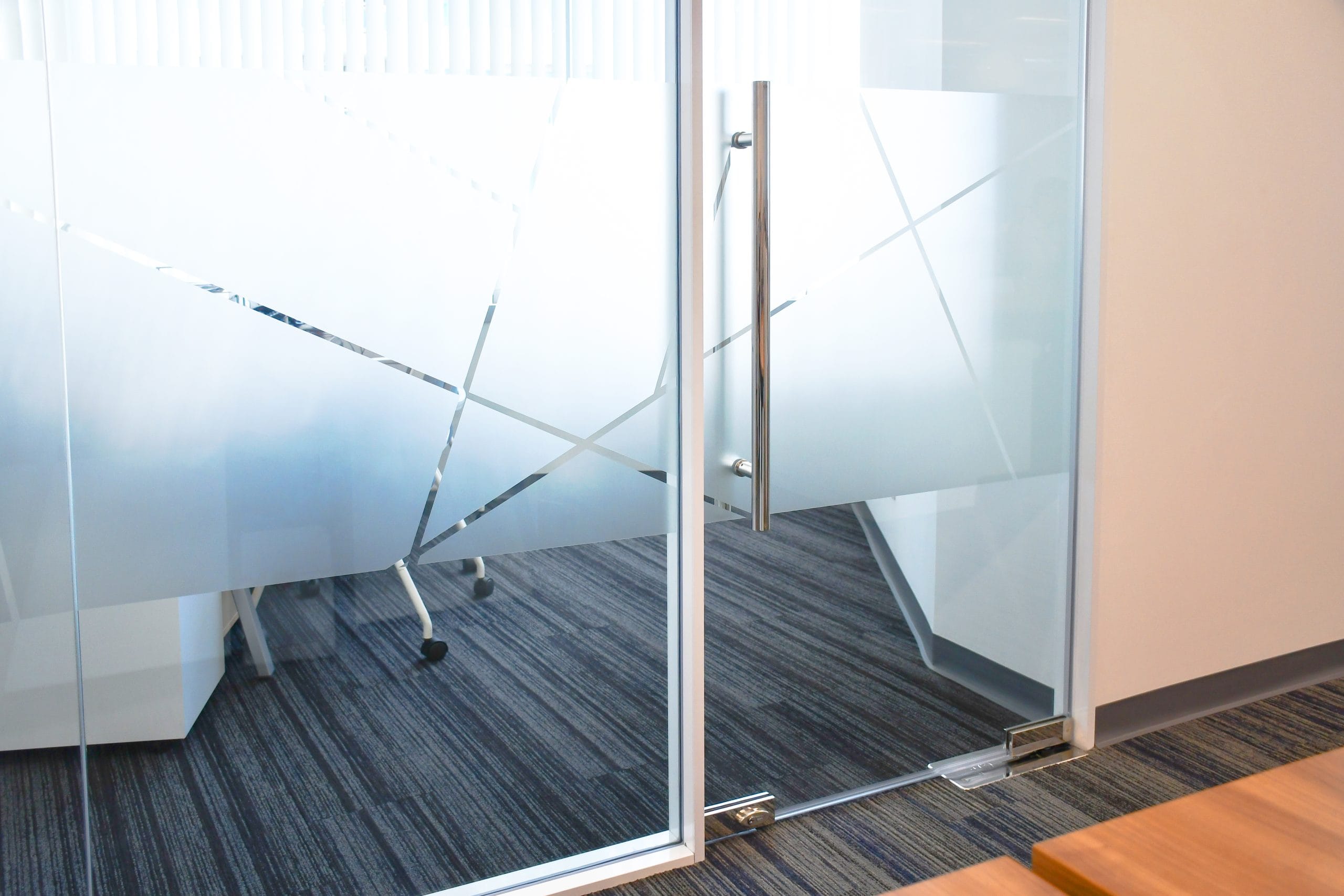 Glass Film Design. frosted film glass sticker cut in pattern, Mo