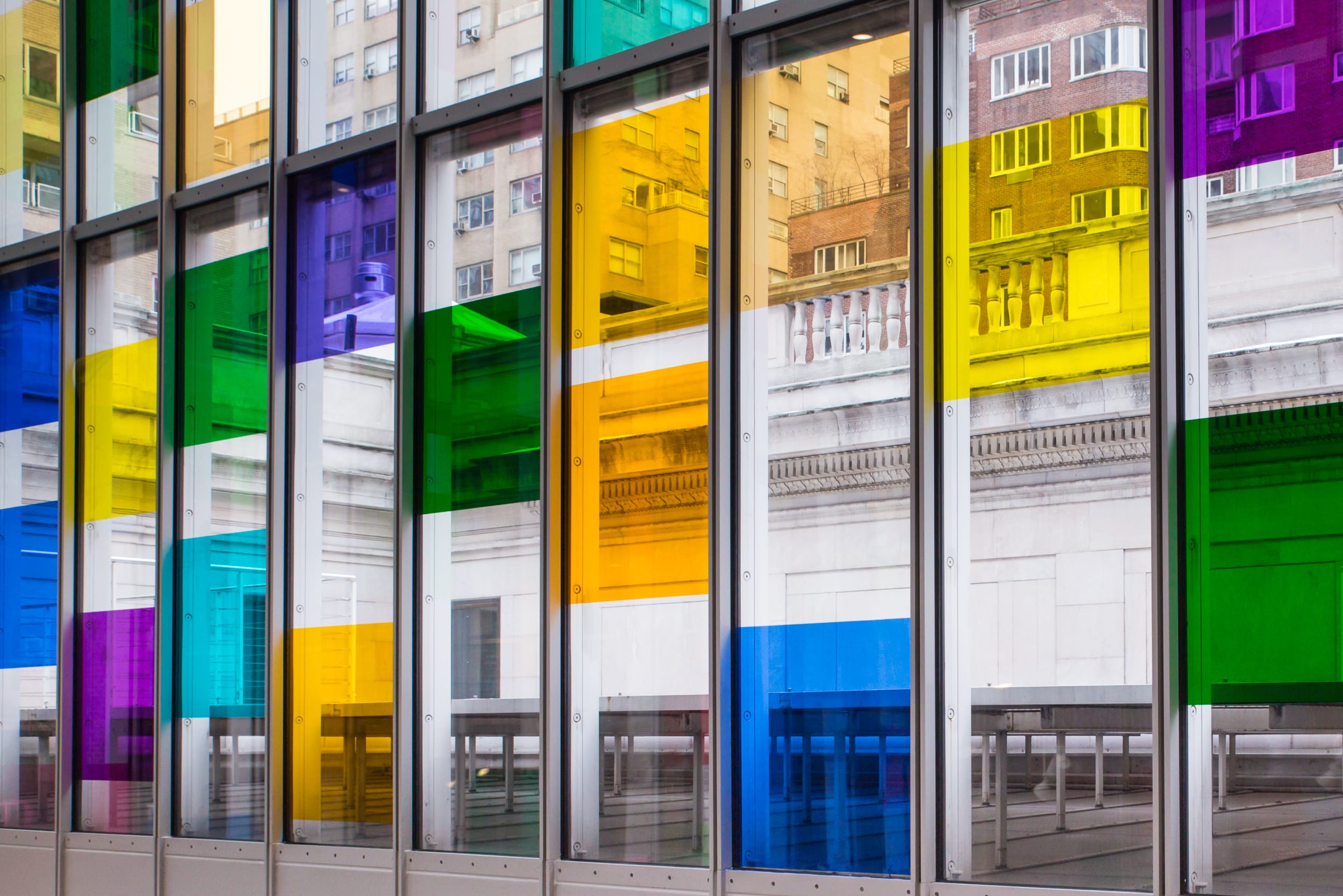 Colorful geometric windows